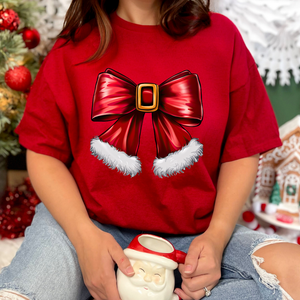 Ms Claus Bow Tshirt