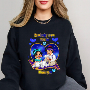 A Whole New World Heart Sweatshirt