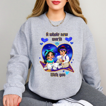 Load image into Gallery viewer, A Whole New World Heart Sweatshirt
