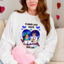 Load image into Gallery viewer, A Whole New World Heart Sweatshirt
