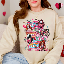 Load image into Gallery viewer, Horror GIRLS Valentine Tapes Sweatshirt
