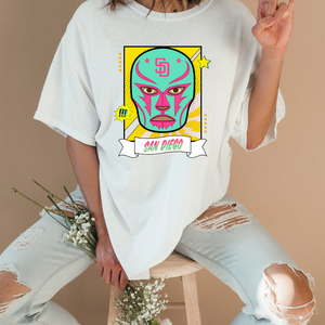 SD Lucha Libre Mask Mint Tshirt