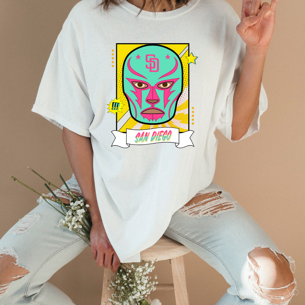 SD Lucha Libre Mask Mint Tshirt