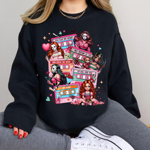 Load image into Gallery viewer, Horror GIRLS Valentine Tapes Sweatshirt
