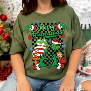 Retro Merry Greenchmas Tshirt