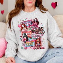Load image into Gallery viewer, Horror GIRLS Valentine Tapes Sweatshirt
