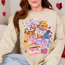 Load image into Gallery viewer, Honey Bear Valentine Tapes Sweatshirt
