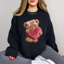 Load image into Gallery viewer, Teddy Fluffy Heart Sweatshirt
