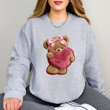 Load image into Gallery viewer, Teddy Fluffy Heart Sweatshirt
