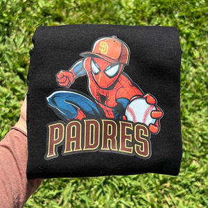 Spidey Padres Black Sweatshirt