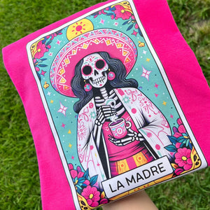 La Madre Tarot Card Hot Pink Sweatshirt