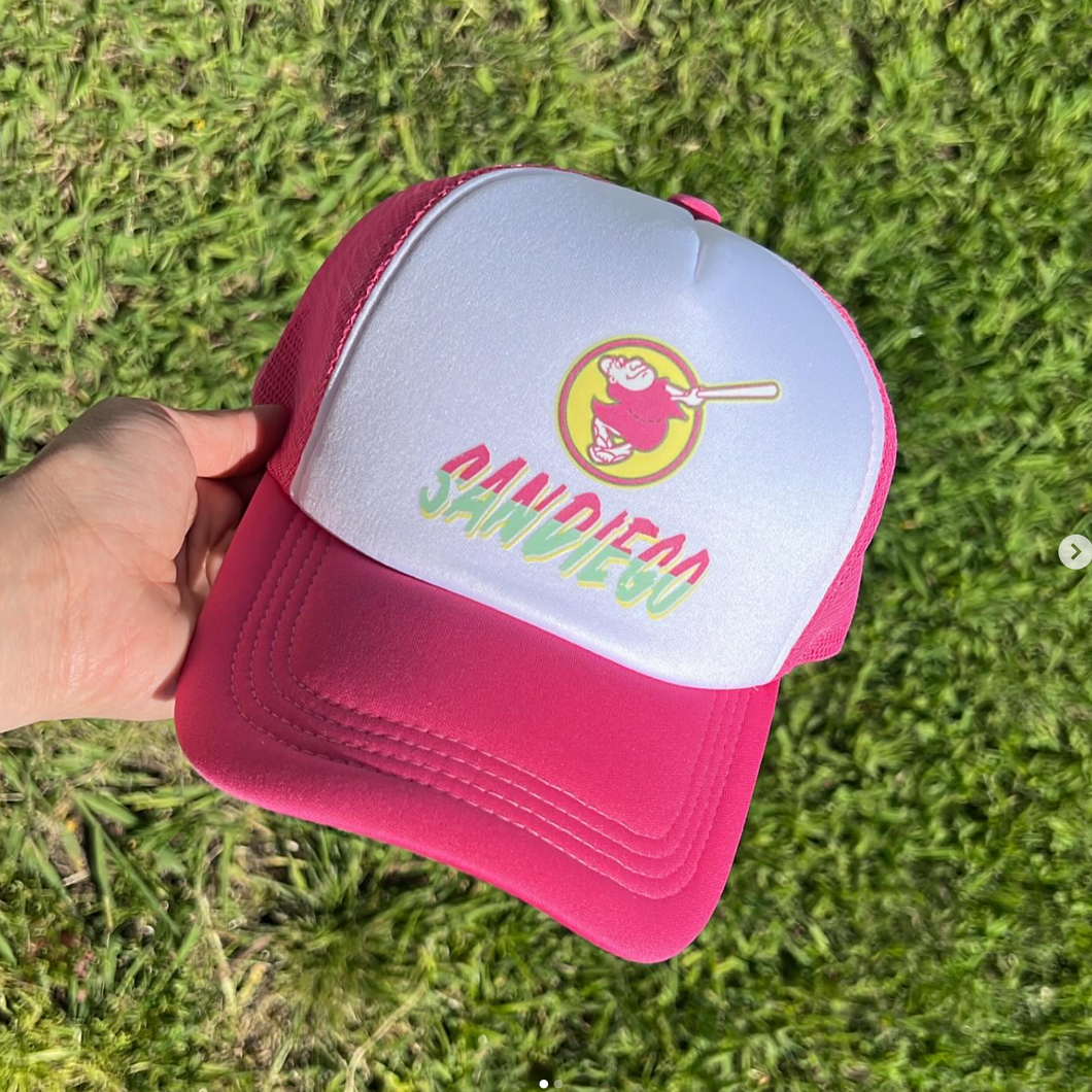 San Diego Pink Trucker Hat
