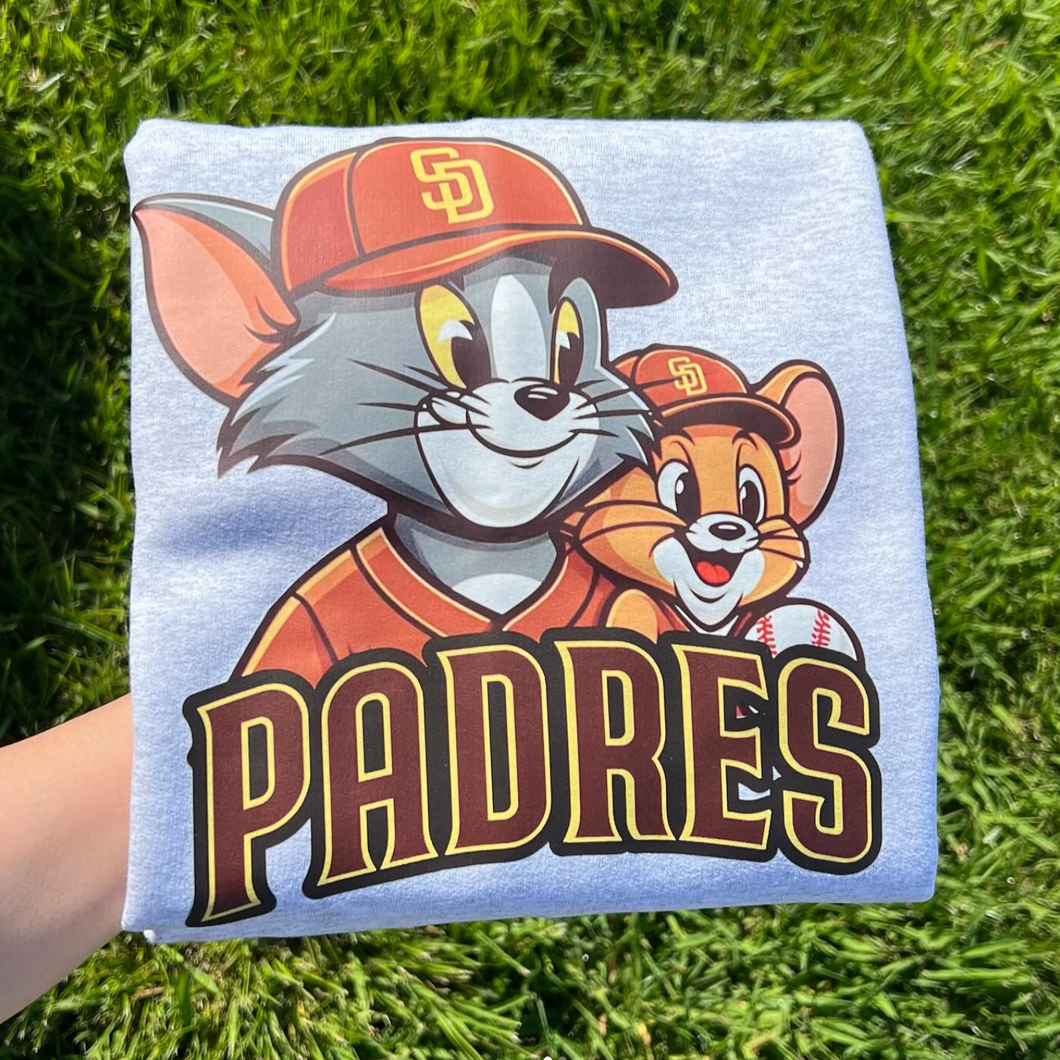 Cat and Mouse Padres Sweatshirt