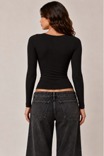 Load image into Gallery viewer, Scoop Neck Long Sleeve Top

