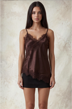 Load image into Gallery viewer, V-neck Lace Trim Camisole Top
