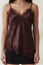 Load image into Gallery viewer, V-neck Lace Trim Camisole Top
