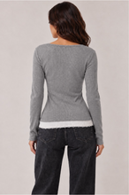 Load image into Gallery viewer, Button Front Henley Long Sleeve
