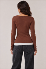 Load image into Gallery viewer, Button Front Henley Long Sleeve
