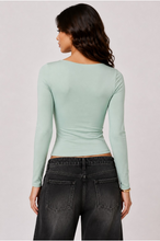 Load image into Gallery viewer, Double Layered Front Scoop Neck Top
