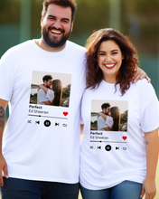 Load image into Gallery viewer, Custom Photo &amp; Song Tshirt
