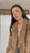 Load and play video in Gallery viewer, Fluffy Camel Coat
