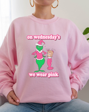 Load image into Gallery viewer, Wednesdays GRNCH Pink Sweatshirt
